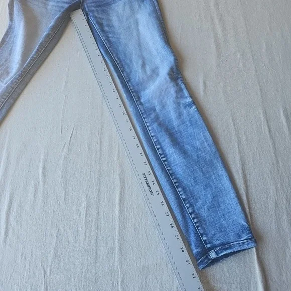 Buckle Black Denim Skinny Jeans Fit No. 53 Womens 27x32 Distressed Whisker Wash - Picture 9 of 10